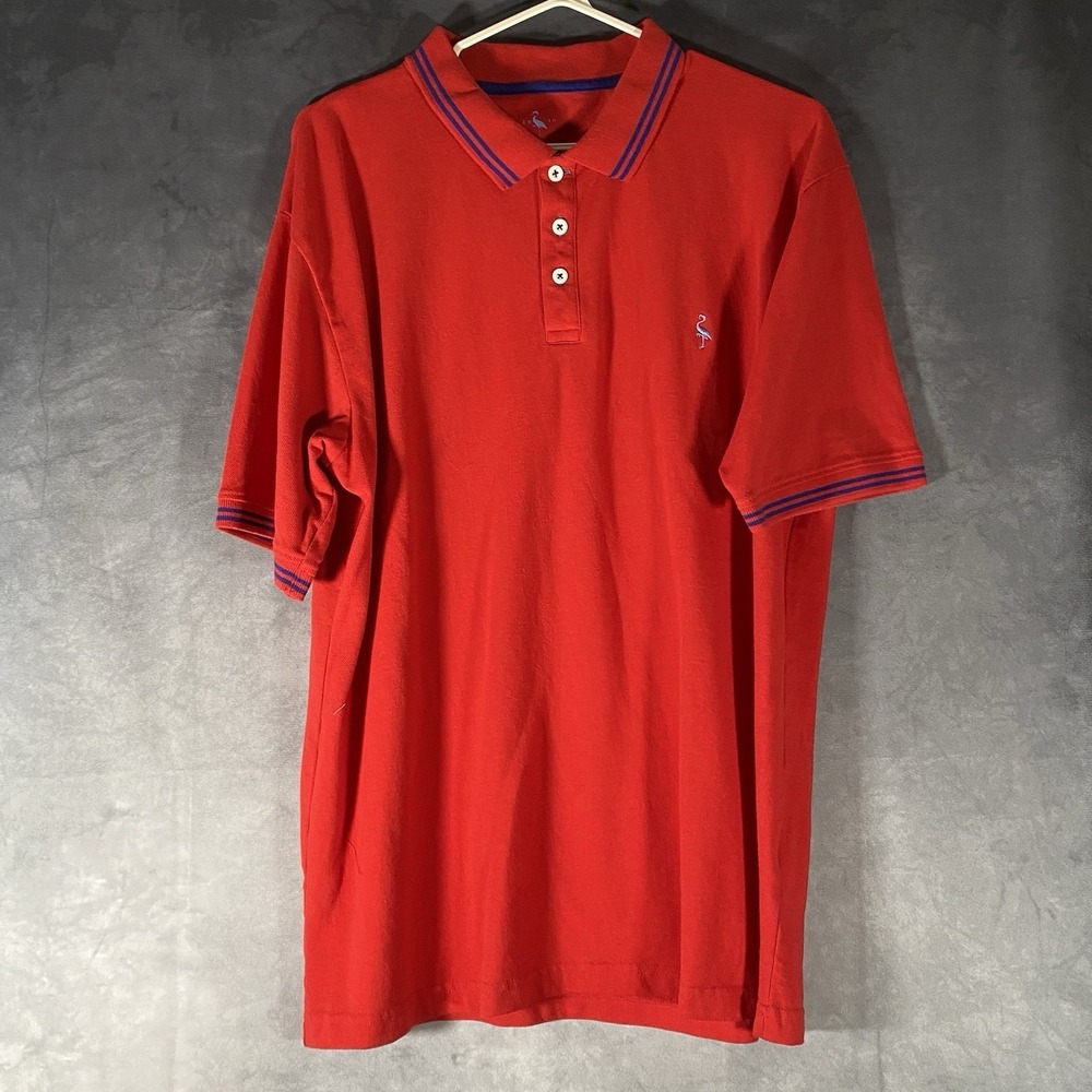 TailorByrd‎ Golf Polo Shirt Men's Size XXL Embroidered Logo Red